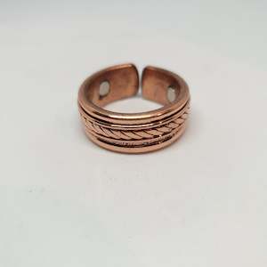 Woven Pattern Copper Magnetic Ring