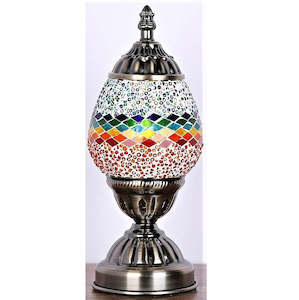 Rainbow Oval Turkish Mosaic Lamp