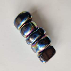 Rainbow Magnetic Haematite Tumbled Crystal