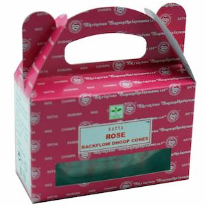 Satya Rose Backflow Incense Cones