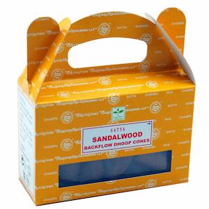 Satya Sandalwood Backflow Incense Cones