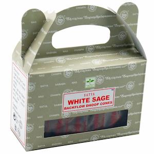 Satya White Sage Backflow Incense Cones