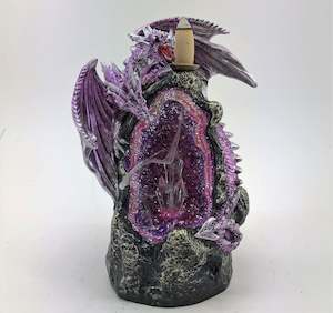 Purple Dragon Rock Crystal Backflow Burner