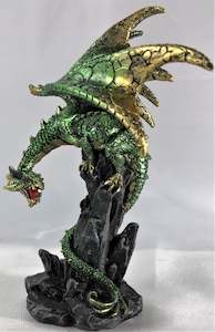 Green Dragon on Rock