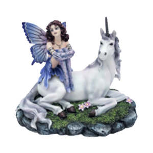 Fairy with White Unicorn