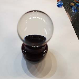 Clear Crystal Ball on Stand 5.5 cm