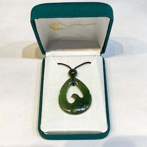 Koru Greenstone Pendant