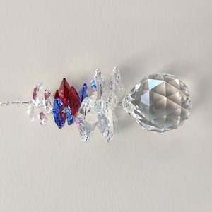 Clarus Ice Sphere Swarovski Crystal - Bordeaux/Sapphire