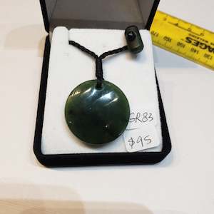 Circular Greenstone Pendant