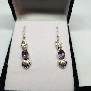 Amethyst 925 Sterling Silver Earrings