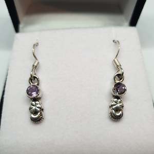 Amethyst 925 Sterling Silver Earrings