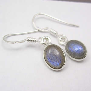 Labradorite 925 Sterling Silver Dangle Earrings