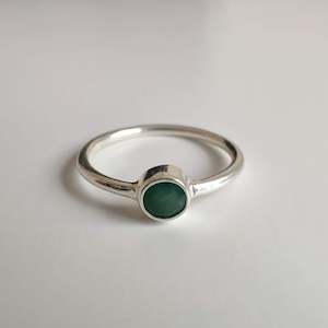 Emerald Delicate 925 Sterling Silver Ring