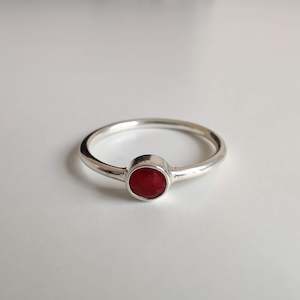 Ruby Delicate 925 Sterling Silver Ring