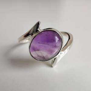 Amethyst Twist 925 Sterling Silver Ring