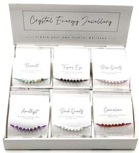 Internet only: Gemstone Bead Bracelets on a Stand