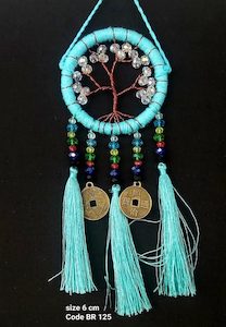 Dreamcatcher Teal Tree of Life 6cm