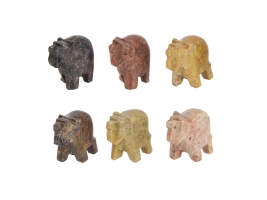 4cm Lucky Soapstone Elephant