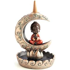 Baby Buddha Moon Backflow Incense Burner