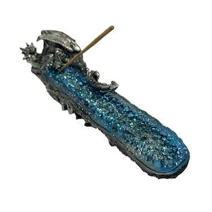 Black Dragon Incense Holder with Gems