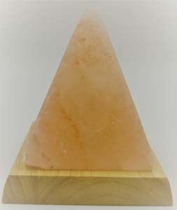 Salt Lamp Pyramid Orange 10cm