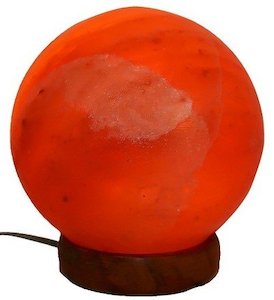 Salt Lamp Sphere Orange 10cm