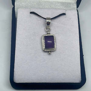 Amethyst Silver Pendant