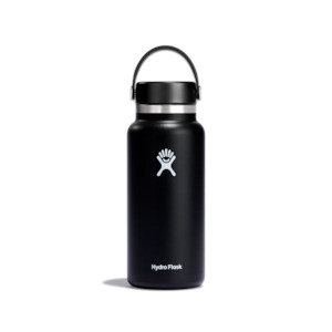 Black 32oz (946mL) Wide Mouth Hydro Flask