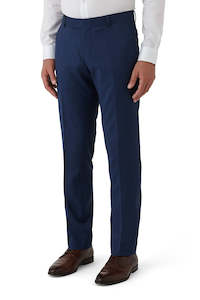 Caper Blue Textured Trouser