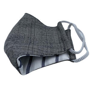 NEW - Antimicrobial Textile Grey with Black Check