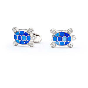 Turtle Cufflinks - Swarovski Crystals