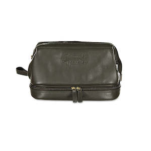 Olive The Dopp Leather Toilet Bag by Triumph & Disaster