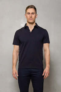 Navy Logan Polo by Cutler