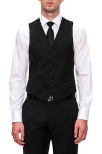 Classic Black Waistcoat by Joe Black