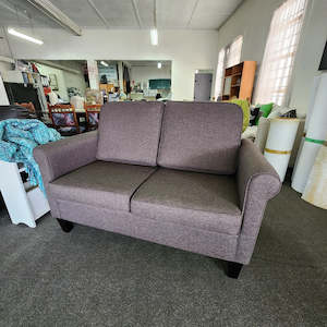 BEDROOM: 2 Seater in Brown Fabric