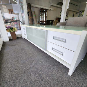 Large White TV Cabinet