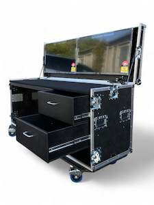 Livesound - LSPDSC - Production Case With Draws, Worksurface & Screens