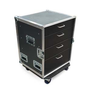 Production Cases: Livesound - PDX - Drawers Production Case With Wheels