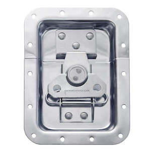 Roadcase Replacement Hardware: Penn Elcom - L925/525S - Large Latch in Plain Dish - Stainless Steel