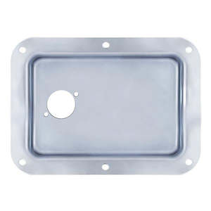 Penn Elcom - D021Z - Dish Punched for 1 x D-Series Connector - Zink