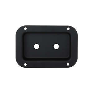 Penn Elcom - D0607K - Medium Dish Punched for 2 X Jacks Connectors - Black