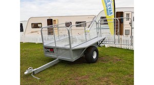 Farm Trailer ATV All Terrain Stock 5x4 Caged