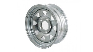 13" Galvanised Trailer Wheel Rim - 750kg Load Spare Wheels for Trailers