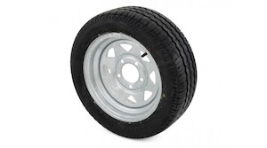 13" Galvanised Trailer Wheel + Low Profile Tyre 195/50R13C Wheels & Tyres