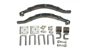 1500kg Trailer Leaf Spring Kit Set - Pair Low Camber, 5 Leaf - Black