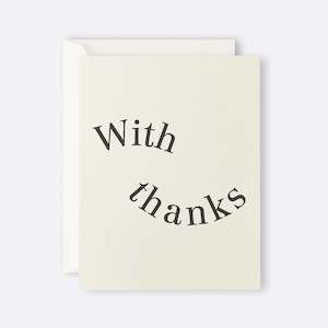 Florist: With Thanks | Card