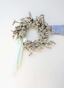 Dried flower wreath