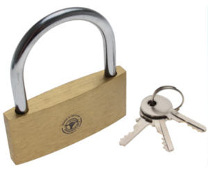 Solid Brass Padlocks, 60 mm