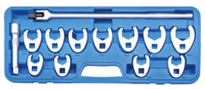 13-piece 1/2" Crowfoot Spanner Set, 20-32 mm