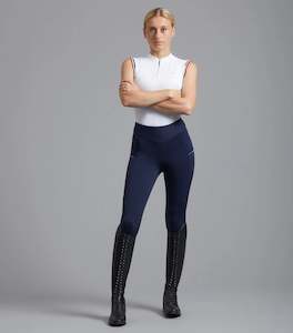 Internet only: Premier Equine Aporia Ladies Riding Tights (navy or black - high waisted)